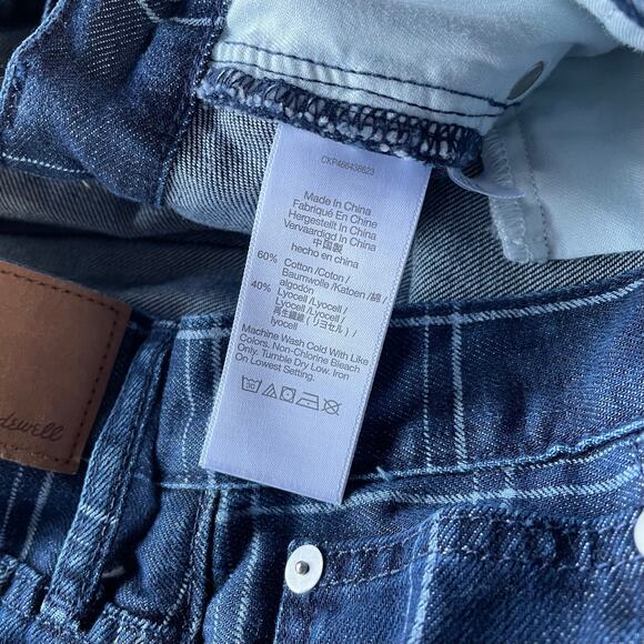 🔥NWOT Madewell Classic The Perfect Vintage Wide Leg Jean In Windowpane Checks - Picture 8 of 16